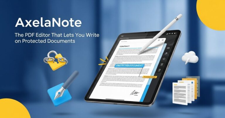 AxelaNote: The PDF Editor That Lets You Write on Protected Documents
